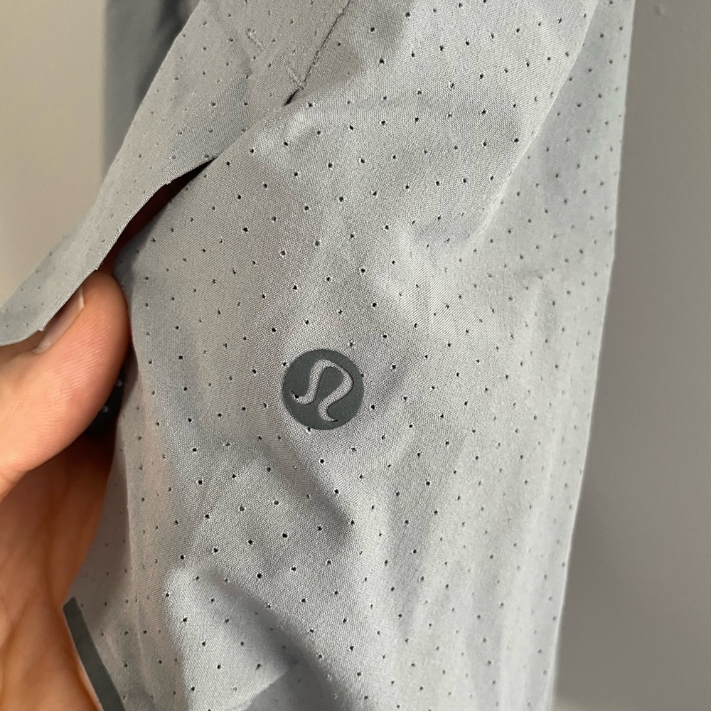 Lululemon Light Gray Perforated Jacket